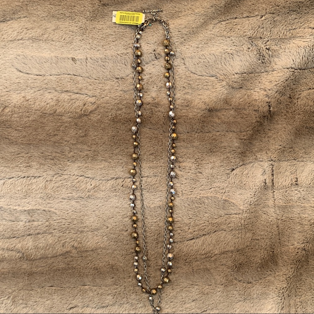 Lucky brand Gold Silver beaded necklace - Picture 5 of 5